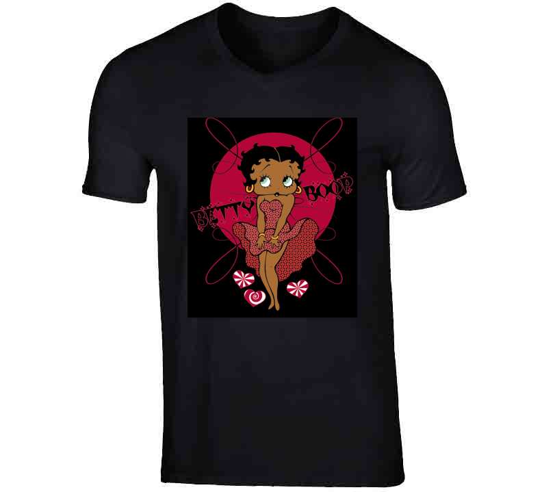 Black Boop  Ladies T Shirt