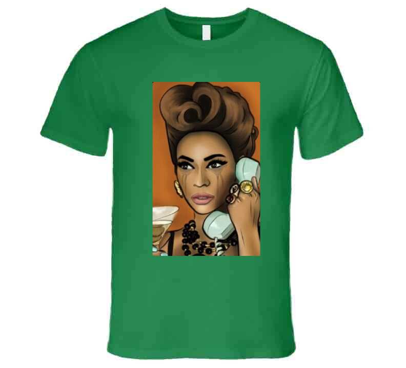 Telephone B Green With Envy Ladies T Shirt