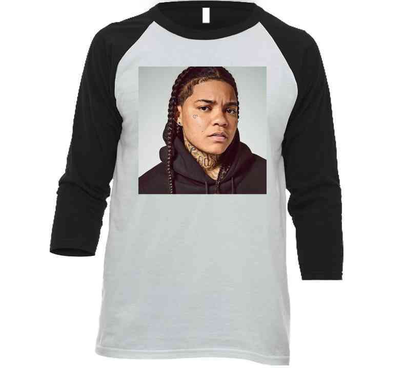 Young M A Black  T Shirt