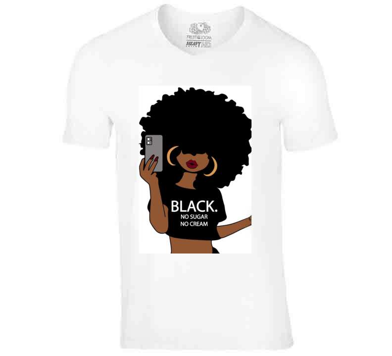 Black Coffee No Sugar- Black Tee  Tanktop