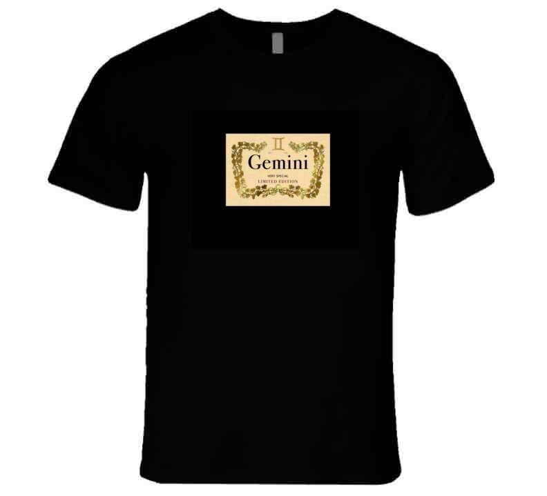 Gemini Brand Limited Black Tee T Shirt