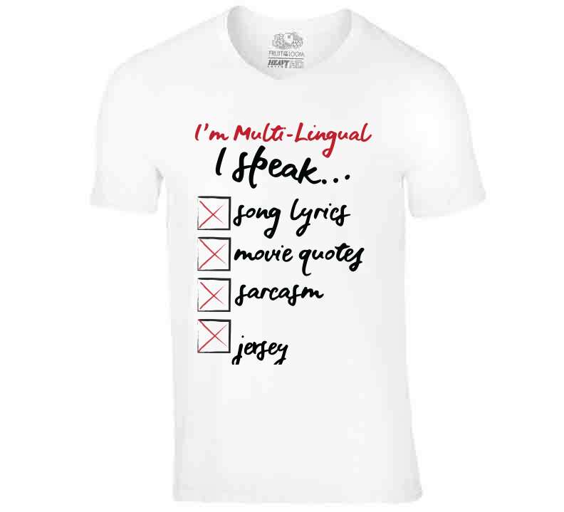 I Speak Jersey Tee  T Shirt