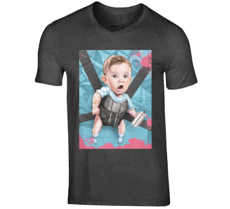 Hold On Baby Gray T Shirt