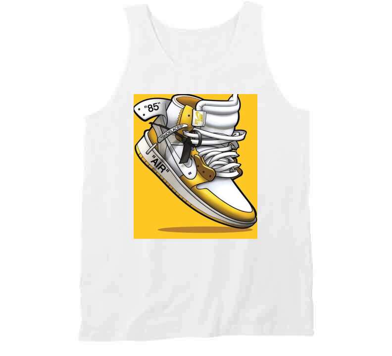 White N Gold J's T Shirt