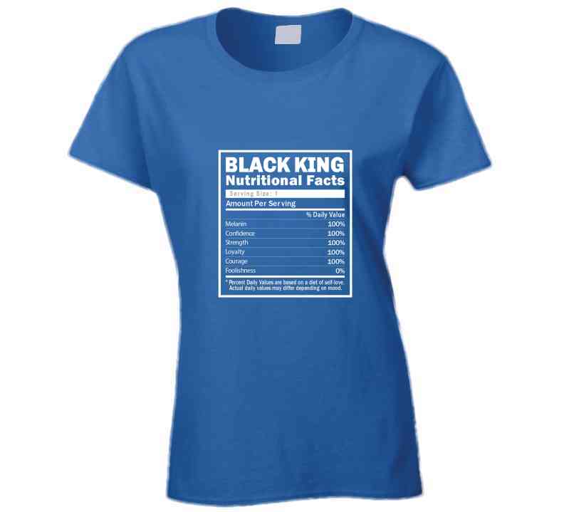 Black King Facts ( Blue ) Hoodie