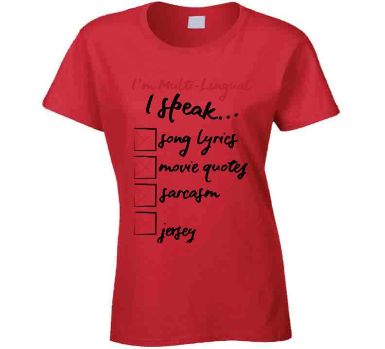 I Speak Jersey Tee  T Shirt