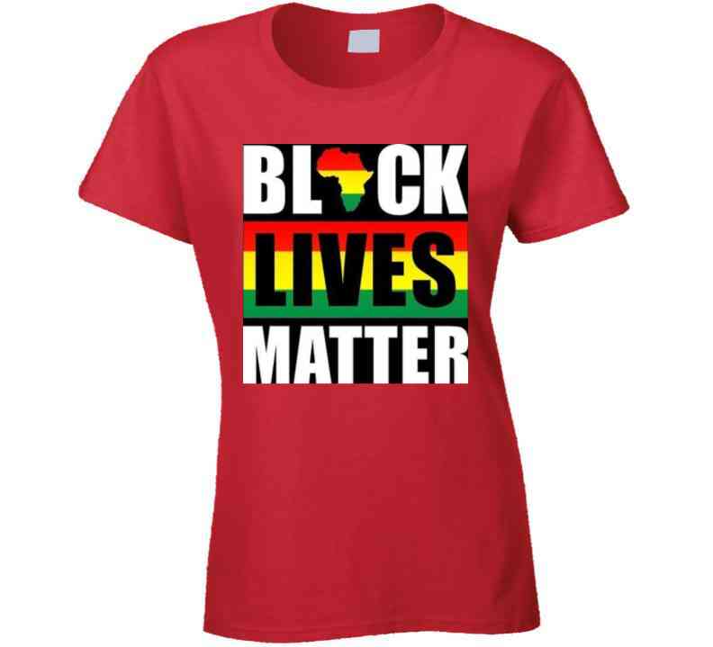 Black Matters Red T Shirt