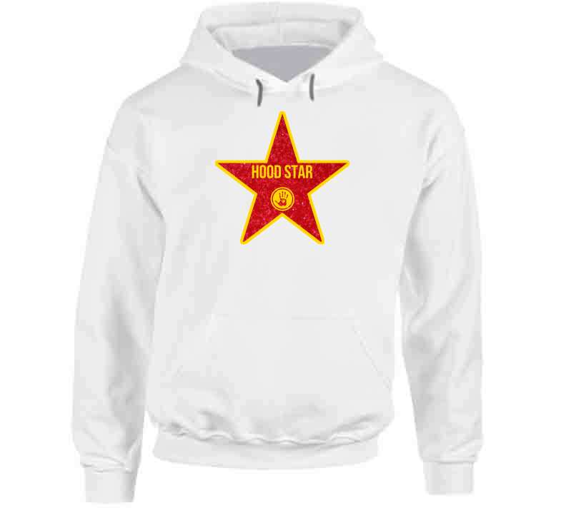 Hood Star Tee (white)  T Shirt