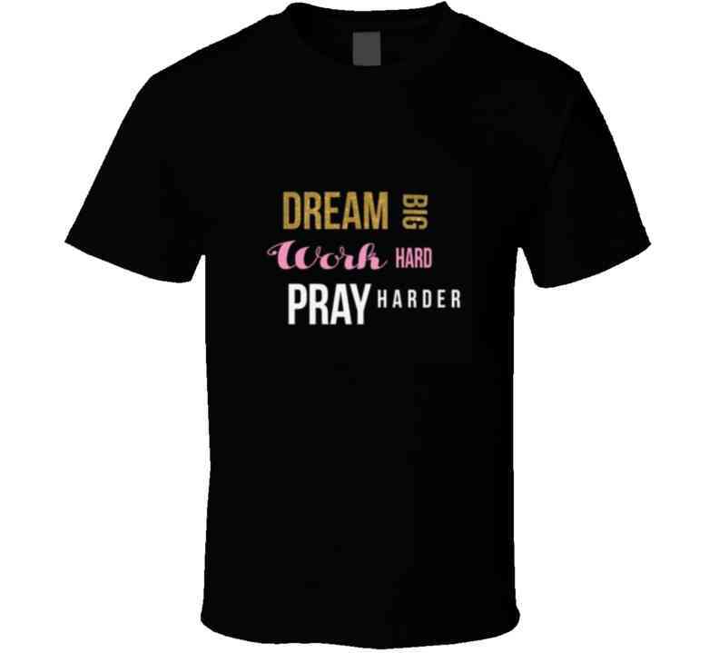 Dream, Work , Pray (black ) Apron