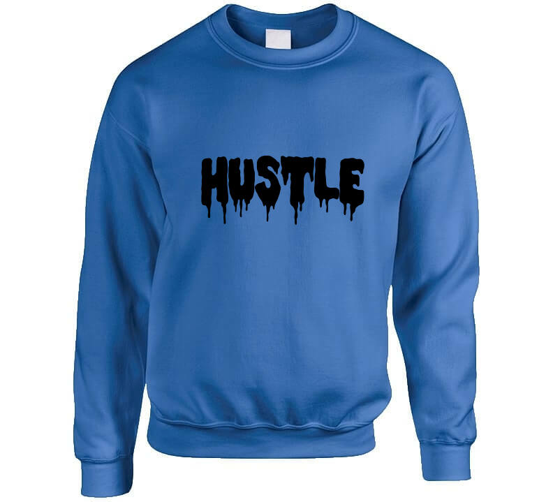 Hustle Drip Blue Hoodie