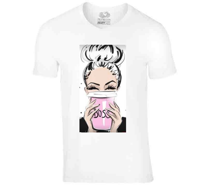 Boss Lady White  Ladies T Shirt