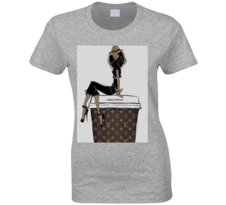 Cup Of Couture ( Gray ) Ladies T Shirt