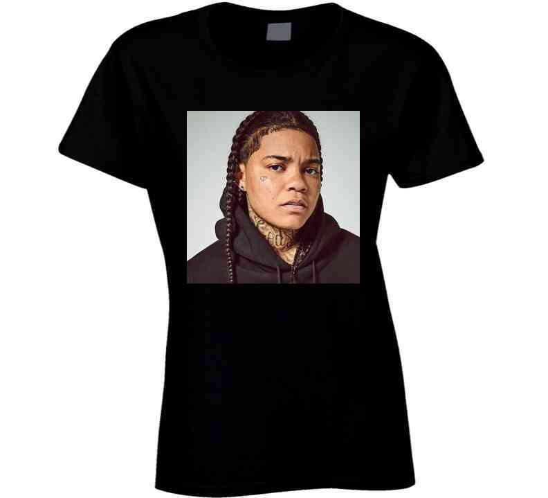 Young M A Black  T Shirt