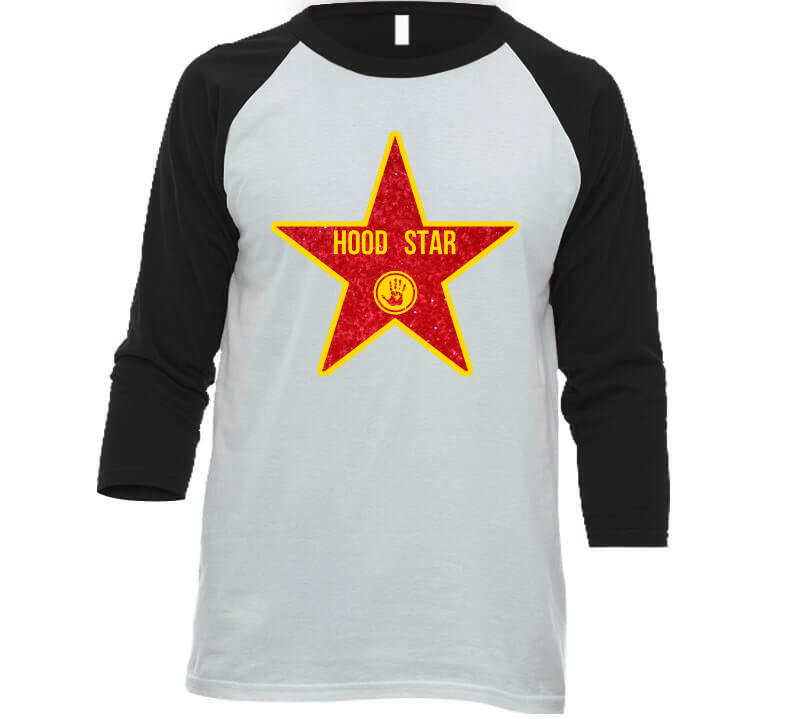 Hood Star (black)  T Shirt