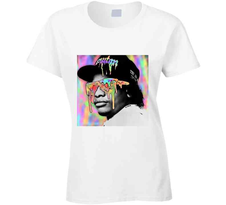 Color Me Eazy White Graphic  T Shirt