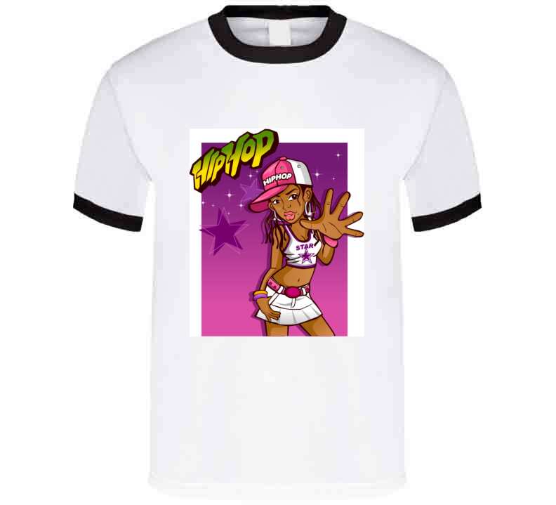 Pink Hiphop Star T Shirt