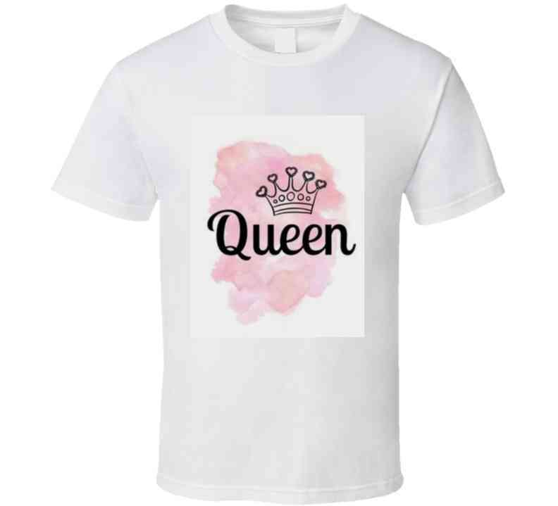 Original Pink Queen Graphic Tee  Ladies T Shirt