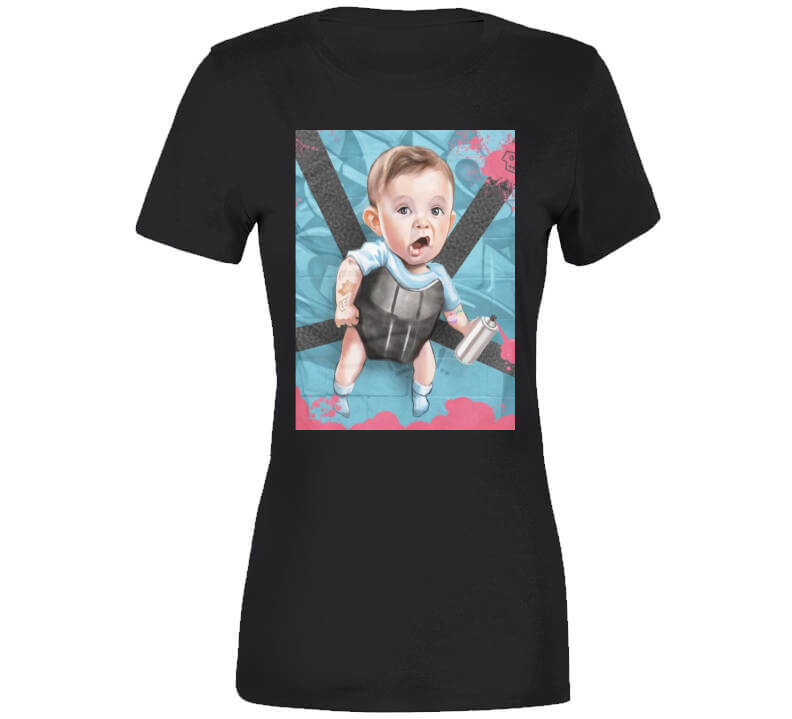 Hold On Baby Gray T Shirt