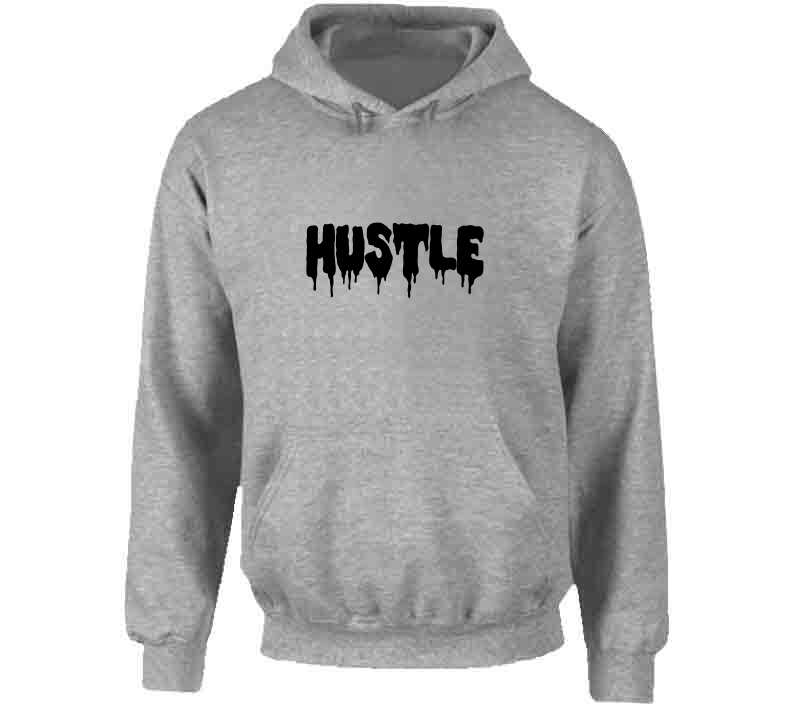 Hustle Drip Gray Sweatshirt Crewneck Sweatshirt