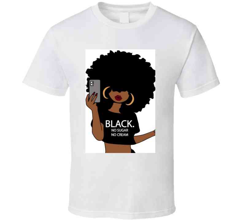 Black Coffee No Sugar- Black Tee  Tanktop