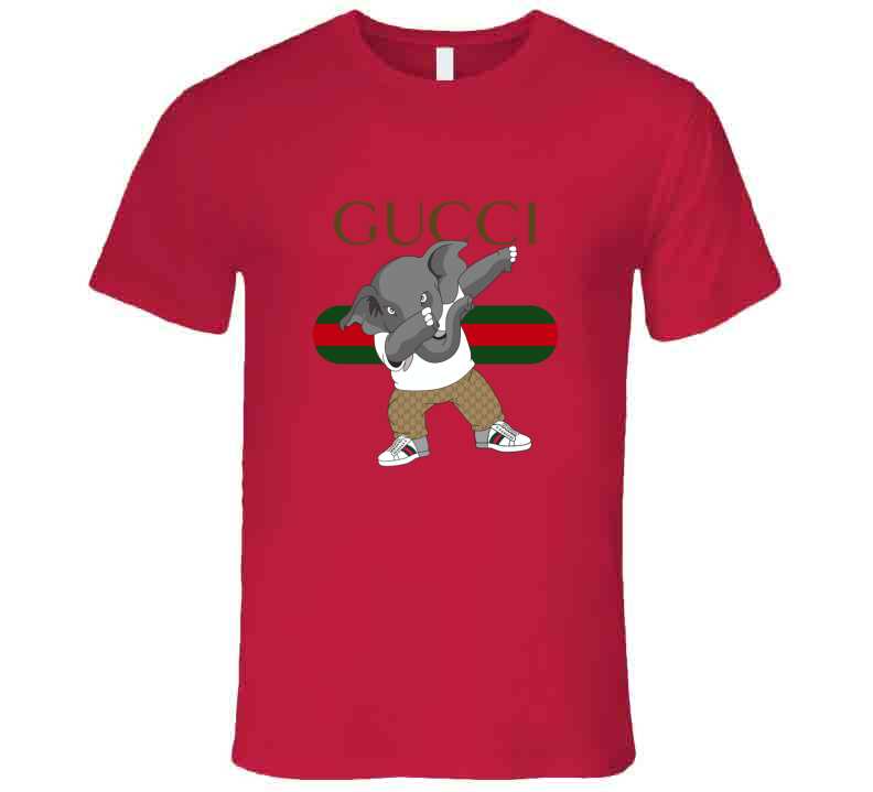 Elephant G's ( Red ) Ladies T Shirt