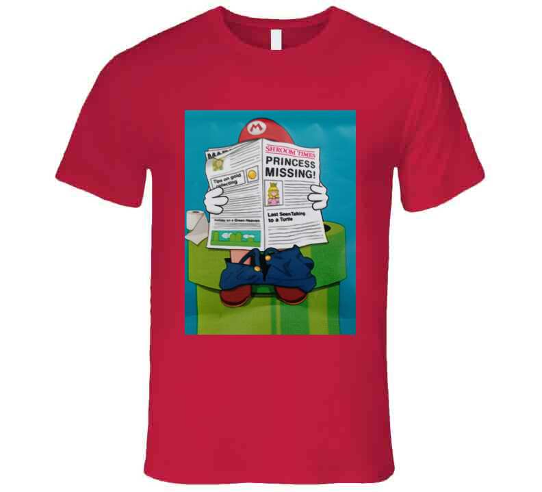 Missing Princess Red Ladies T Shirt