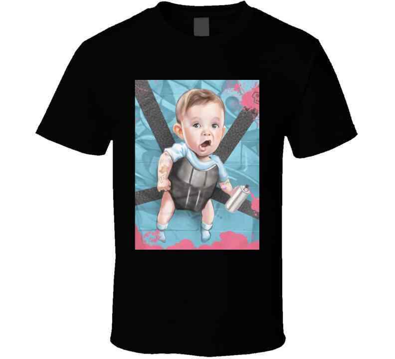 Hold On Baby Gray T Shirt