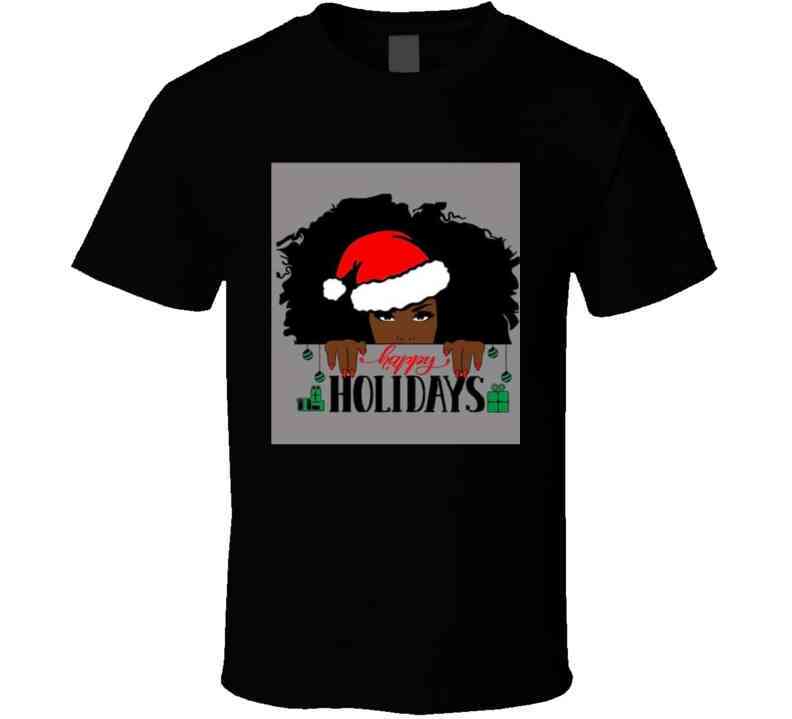 Happy Holidays ( Black ) Apron