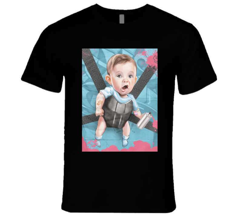 Hold On Baby Gray T Shirt