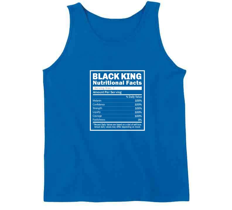 Black King Facts ( Blue ) Hoodie