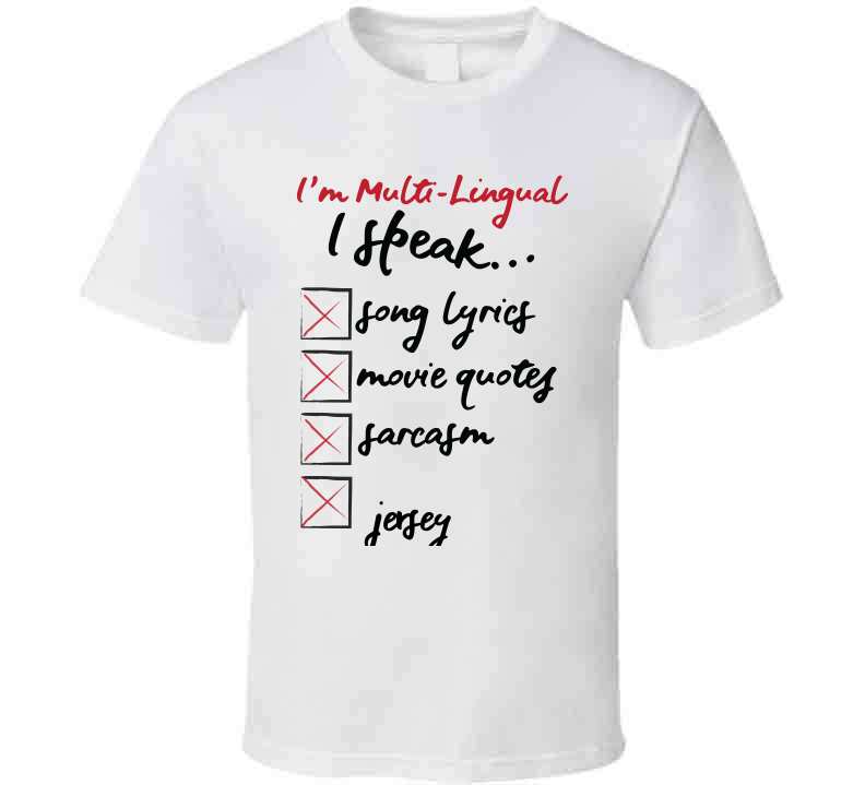 I Speak Jersey Collection Assorted  T- Shirts