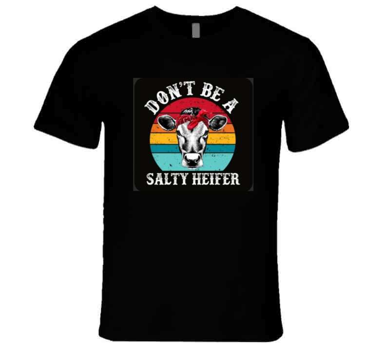 Salty Heifer ( Black ) Apron