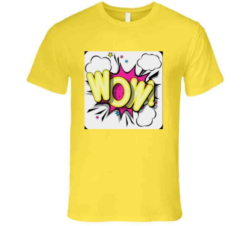 The Wow Tee Yellow  T Shirt