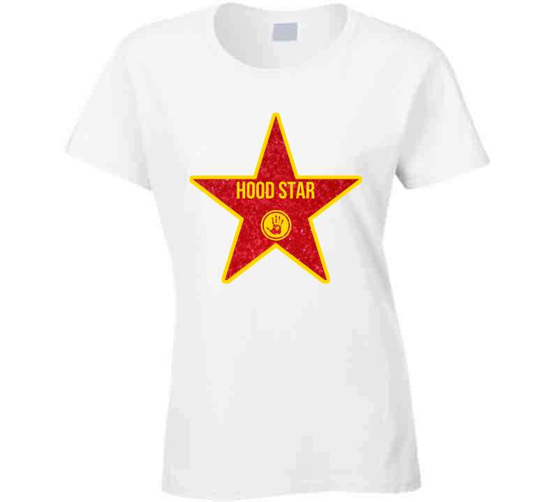 Hood Star Tee (white)  T Shirt