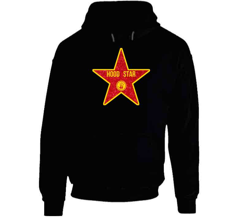 Hood Star (black)  T Shirt