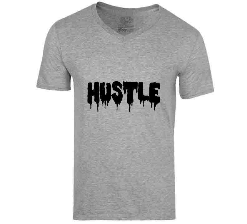 Hustle Drip Gray Sweatshirt Crewneck Sweatshirt