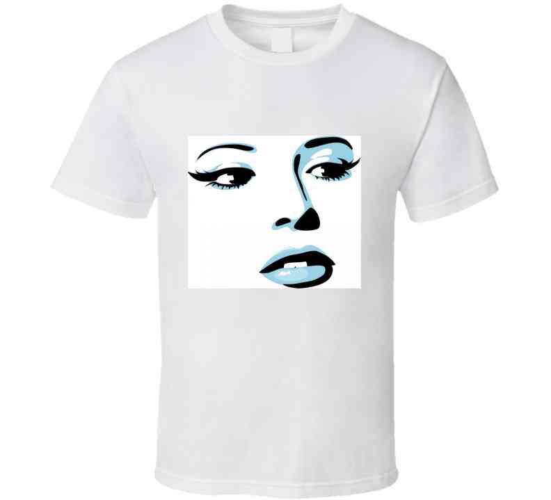 Blue Lashes  Ladies T Shirt