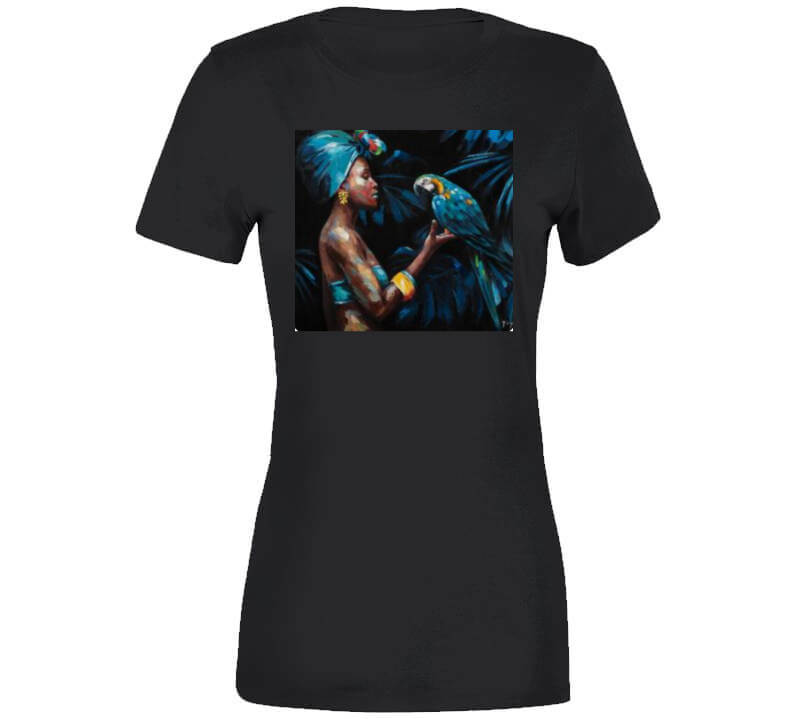 Blue Queen Of Nature Ladies T Shirt