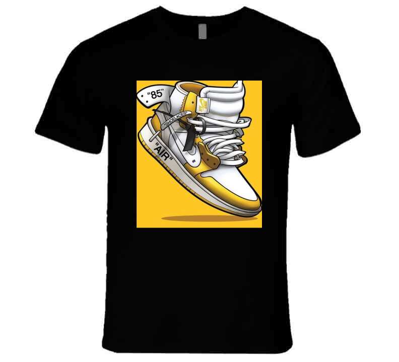 Black N Gold J's  T Shirt