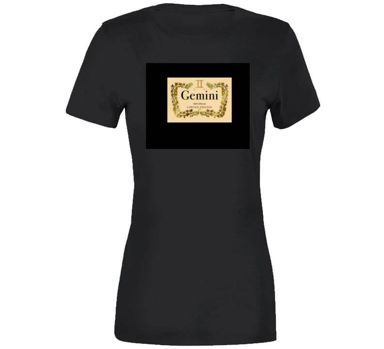 Gemini Brand Limited Black Tee T Shirt