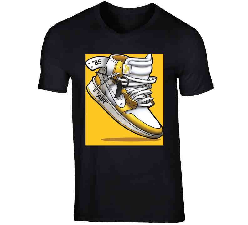 Black N Gold J's  T Shirt