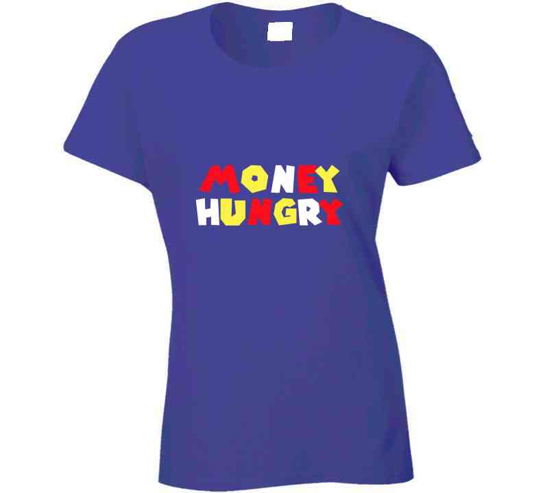 Money Hungry Purple T Shirt