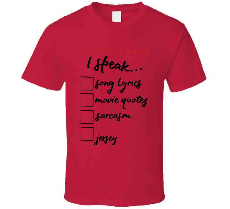 I Speak Jersey Tee  T Shirt