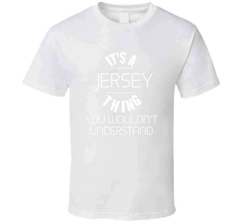 Its A Jersey Thing V-neck Tee Black  T Shirt