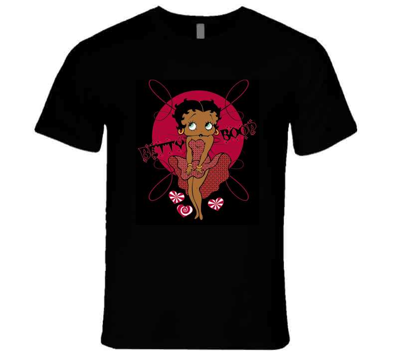 Black Boop  Ladies T Shirt