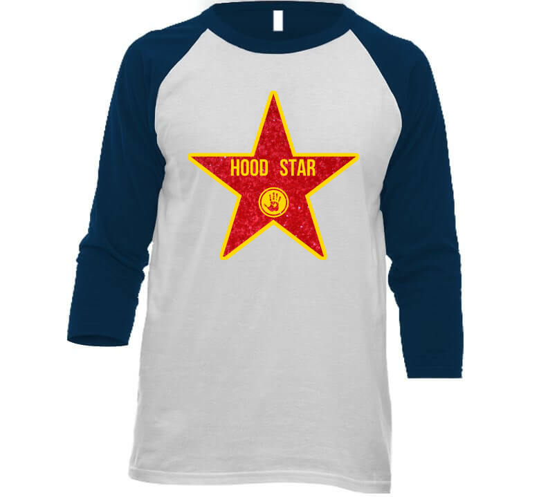 Hood Star (black)  T Shirt