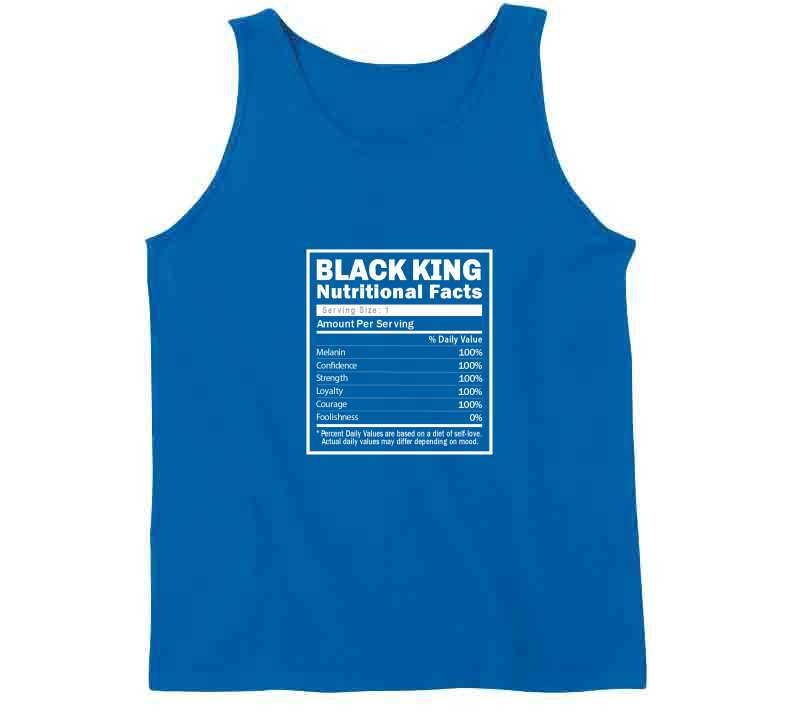 Black King Facts ( Blue ) Hoodie