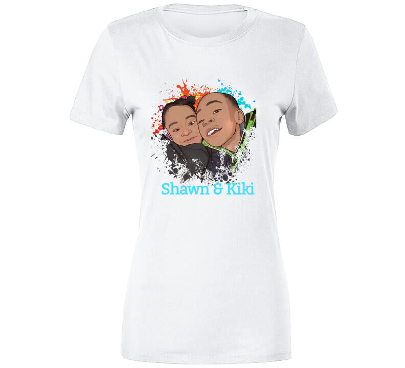 Shawn &amp; Kiki Adult Tee Baby One Piece