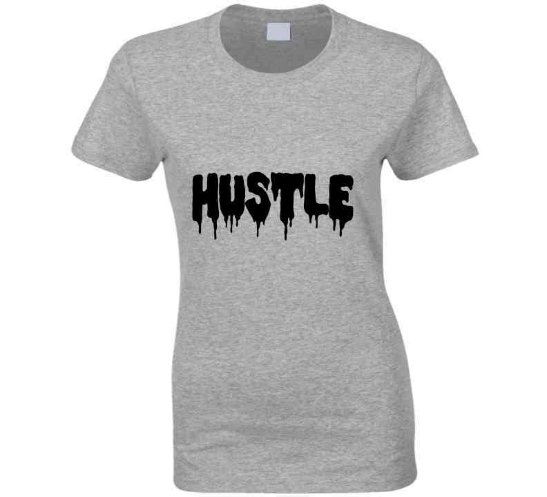 Hustle Drip Gray Sweatshirt Crewneck Sweatshirt