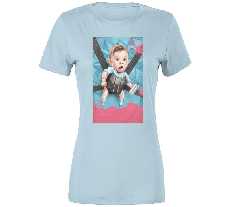 Hold On Baby Blue T Shirt